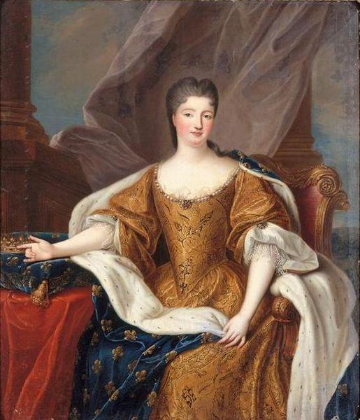 Circle of Pierre Gobert Portrait Marie Anne de Bourbon as Princess of Conti oil painting image